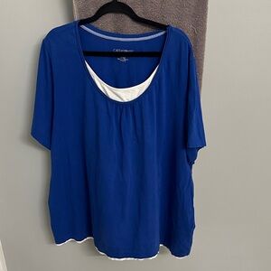 Catherines Royal Blue Short Sleeve Tee